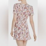 AQUA BLOOMINGDALE’S M Floral Wrap Mini Dress Photo 2