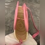 Christian Louboutin Louboutin pink leather & raffia bag Photo 4