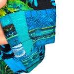 Chico's  Oriental Art-to-Wear Patchwork Silk Linen Blazer Jacket Turquoise SZ 4 Photo 7