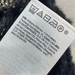 Chico's  Fuzzy Metallic‎ Sweater Sparkle Party Top Black Gold Size S Photo 5