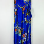 Band of Gypsies Maxi Dress Women M Wrap Blue Floral Boho Festival Romantic Photo 0