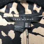 ZARA Woman 100% Silk Vintage Style Cheetah Wrap Dress Size L Photo 3