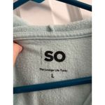 SO  The Lounge Life Tunic Pullover Hoodie Light Aqua Size L Photo 4