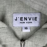 J'Envie Shirt Womens 16 Hoodie Zip Up Basic Neutral Minimalist Casual Lagenlook Green Photo 5