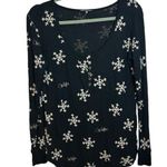 Wildfox Intimates Waffle Knit Snowflake Pajama Top Photo 0