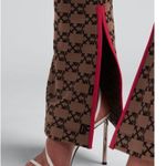 Off-White Monogram Split Hem Leggings Brown Black IT 42 US 8 NWT Photo 9