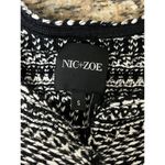 Nic+Zoe tweed black & white Striped Cardigan. Coatagian sweater jacket S Photo 6
