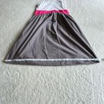 VTG dELiA*s Y2K Tank Dress Womens S White Pink Gray Sleeveless 90s Retro Skater Photo 6