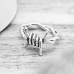 Barbed Wire Ring Silver Photo 1
