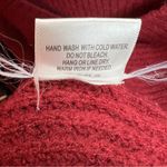 Emory park Size Medium Long Sleeve V-Neck Ribbed Maroon Hi-Lo Sweater Photo 11