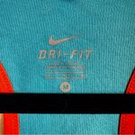 Nike Dri-Fit Women's Blue Tank Top with Orange Stripes Photo 3