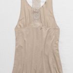 Aerie New  Sporty crochet back tank top Photo 3