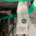 Next Level Apparel Hockey Mom Baseball Shirt Glitter Green for St. Patrick’s Day Photo 2