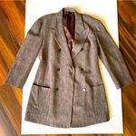 Donna Karan  New York Wool Linen Blend Italian Oversized Blazer Photo 0
