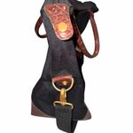 Diane Von Furstenberg DVF  Vintage Black Canvas Large Tote Bag Photo 7