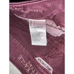 American Eagle  Outfitters Super Stretch Hi-Rise Shortie Maroon Denim Shorts sz 2 Photo 2