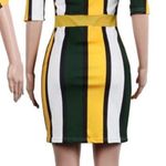 Women’s Multicolor Bodycon Above The Knee Dress Multi Size 2X Photo 3