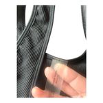 Outdoor Voices  Seamless Rib Longline Bra in Black/Pink Large Photo 4