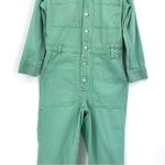 Madewell Garment-Dyed Relaxed Coverall Jumpsuit Bright Mint Green S Photo 3