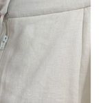 Abercrombie & Fitch Abercrombie Sloane Tailored Shorts Linen Blend High Rise White Size 32 14R Photo 4