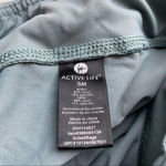 Active Life  • Sage Green Criss Cross Mesh Workout Leggings Photo 3