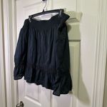 Elle Boho Tiered Flowy Crochet Peasant Skirt Size 2X Black Lined Smocked Elastic Photo 2