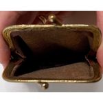 Vintage Souvenir Kiss Lock Change Purse Texas Lone Star State Brown Photo 2