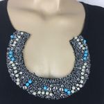 Cable & Gauge  Black Knit Embellished Neck Half Sleeve top S Photo 4