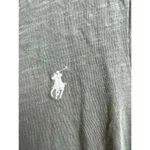 Ralph Lauren Polo  Army Green V-Neck Rolled Cuff Sleeves Tee Large Photo 2