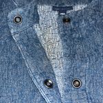 J.Jill Pure Jill Indigo Quilted Matelasse Jacquard Snap
Denim Chambray Relaxed Jacket M Photo 3