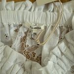 Tularosa  Mini Dress Sheer Lacey Dani Size XS White Photo 1