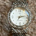 C brand women’s vintage silver/crystal bangle bracelet watch one‎ size Silver Photo 1