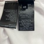 Alpha Studio M/L Button Front Blouse White Crepe Sheer Long Sleeve NWT Oversized Size L Photo 7