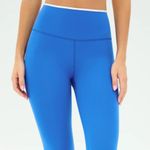 Splits59 Easton Rigor High Waist 7/8 Leggings in Blue White Contrast Size L $138 Photo 1
