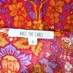 Abel the label  Floral Prairie Boho Maxi Dress Orange Pink Size Small Photo 9