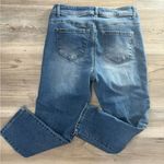 1822 Denim  Size 8, waist is 14, inseam is 21 blue  distressed Photo 1