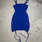 Wild Fable Blue Cutout Bodycon Ruched Dress Size Small Photo 2