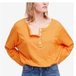 Free People  Hong Kong Henley Striped Shirt Photo 4