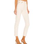 RE/DONE  • 90s High Rise Ankle Crop Jeans Vintage White Denim Sz 25 Photo 3