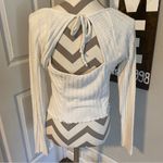 Atelier by Kirious White Knit Long Sleeve Top open back size XL Photo 4