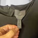 Adrianna Papell Black Evening Dress w/ White Pants Underneath Split Front Sz 16W Photo 6