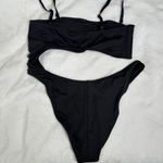 SKIMS Swim Strapless Monokini One Piece Removable Straps Black Onyx 2X Plus NWT Photo 12