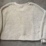 Windsor tan/cream teddy fur cropped crewneck size large Photo 1