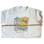 Disney Vintage  Winnie The Pooh White Cropped Crop Top large Photo 4