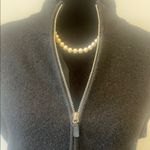 Charter Club Black Zip-Up Vest wool with pockets Photo 3