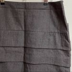 Larry Levine Lifestyle Attitude Brown Denim Skirt Photo 1