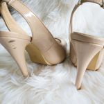 Rue 21  Tan Sling Back Peep Toe Heels Photo 5