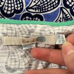 Boden slub cotton seashell print high waist plunge neck mini dress size 4 Photo 10