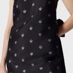 & Other Stories & Other Stories Black and Silver Bow Detail Metallic Jacquard Shift Mini Dress 4 Photo 0