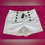 EXPRESS White High Waist Women Shorts Photo 5